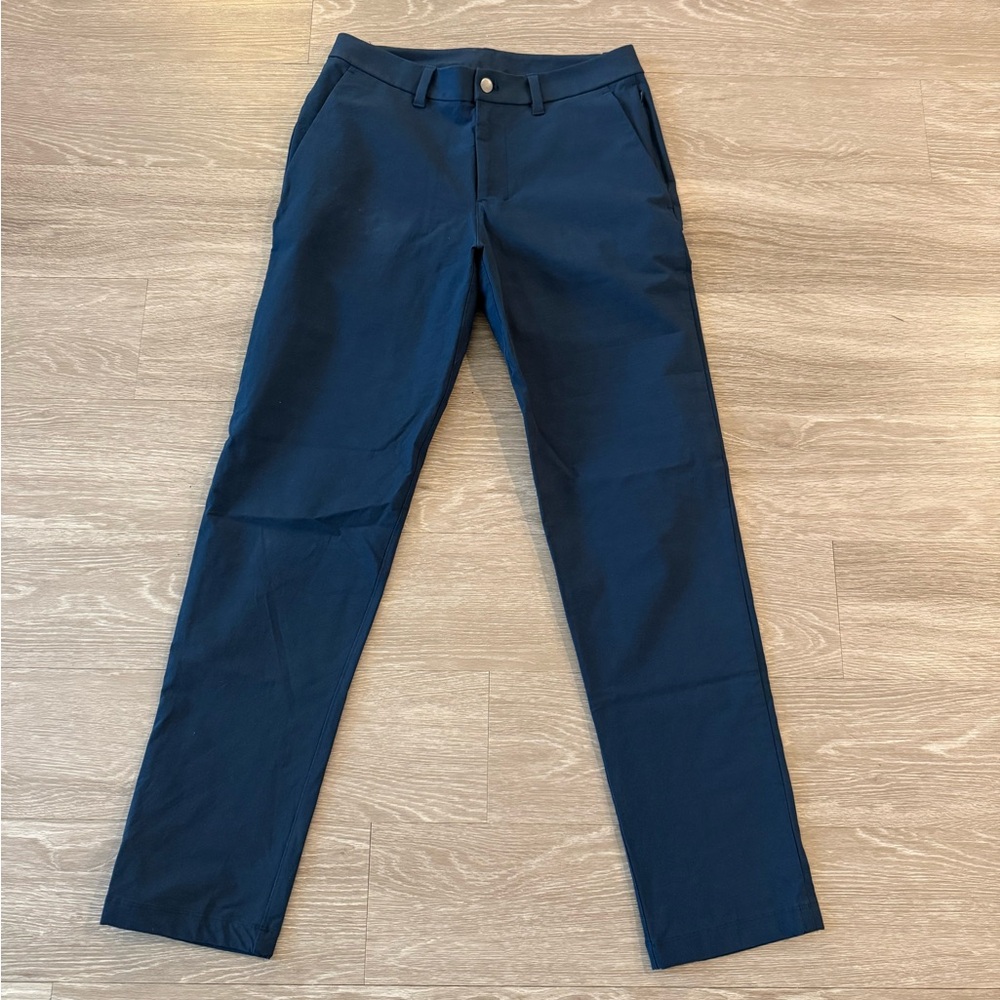 Lululemon Athletica Blue Chinos Streamlined Design